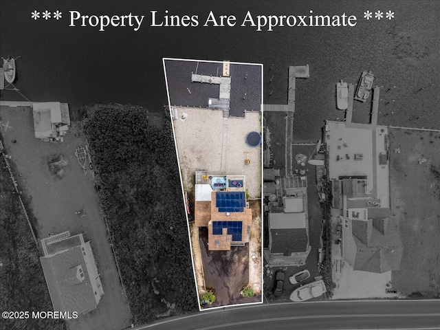 322 Dock Rd, West Creek, NJ 08092 - aerial view of property's location featuring property parcel outlined