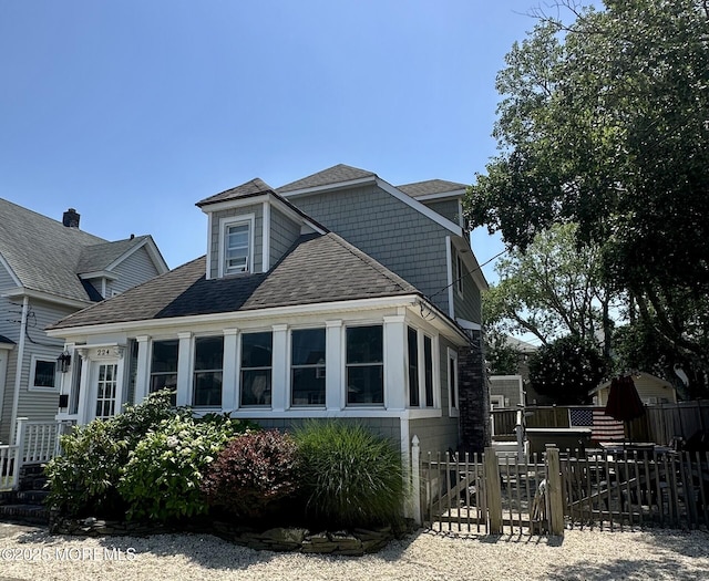 224 5th St Unit A, Beach Haven, NJ 08008 - view of side of home with roof with shingles
