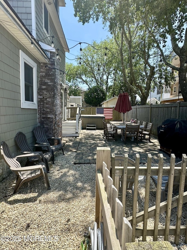 224 5th St Unit A, Beach Haven, NJ 08008 - fenced backyard with a patio area, a grill, and a deck