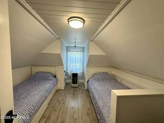 224 5th St Unit A, Beach Haven, NJ 08008 - bedroom with wood finished floors and lofted ceiling