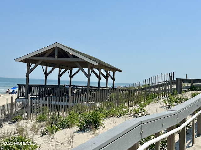 224 5th St Unit A, Beach Haven, NJ 08008 - view of home's community with view of water and beach and a gazebo