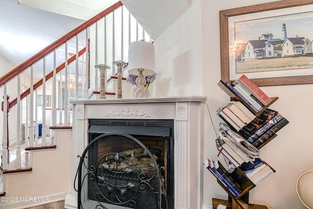 132 Heck Ave, Ocean Grove, NJ 07756 - detailed view of a fireplace and baseboards