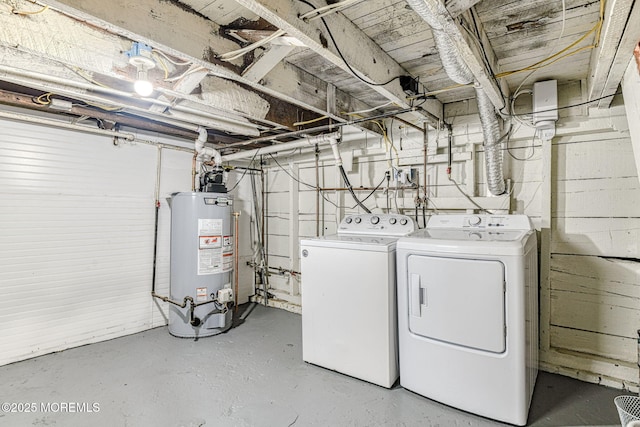 132 Heck Ave, Ocean Grove, NJ 07756 - washroom featuring water heater and washer and clothes dryer