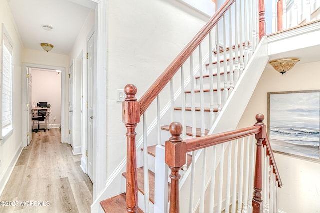 132 Heck Ave, Ocean Grove, NJ 07756 - staircase with wood finished floors
