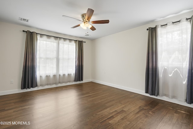 29 Lorton Rd, Old Bridge, NJ 08857 - unfurnished room featuring a ceiling fan and dark wood-style floors