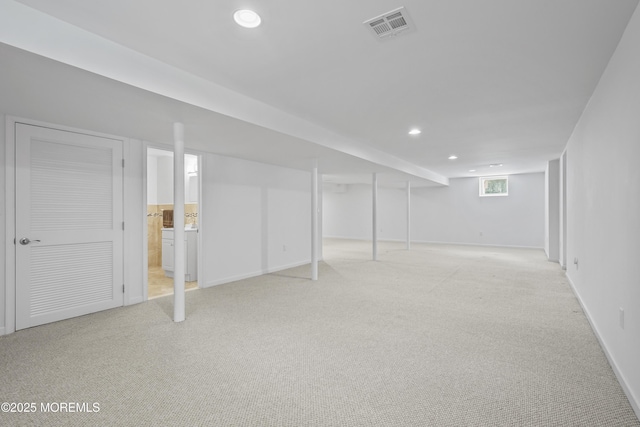 29 Lorton Rd, Old Bridge, NJ 08857 - basement featuring recessed lighting and light carpet