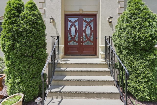 29 Lorton Rd, Old Bridge, NJ 08857 - doorway to property with stucco siding