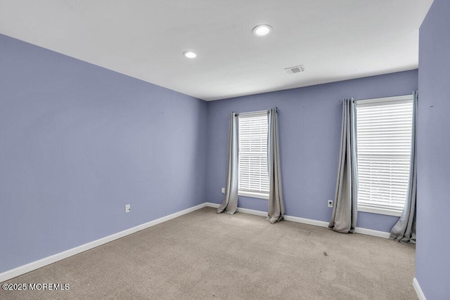 1207 Bayberry Rd, Manasquan, NJ 08736 - carpeted spare room featuring baseboards and recessed lighting
