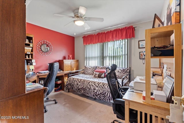 23 Spring St, Franklin Twp, NJ 08873 - carpeted office featuring ceiling fan