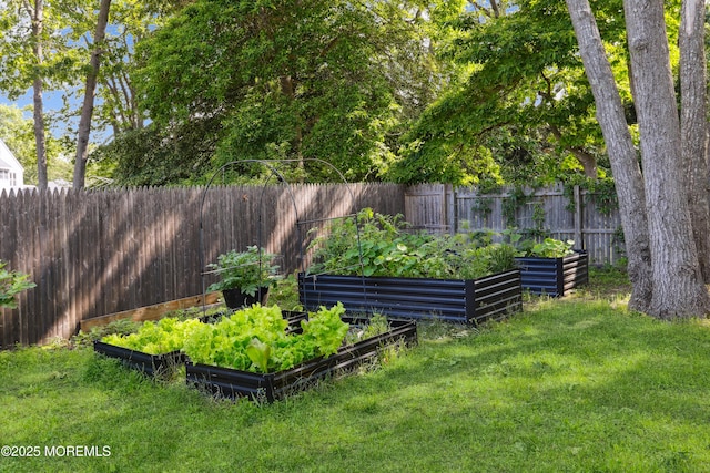 602 Butler Ave, Point Pleasant, NJ 08742 - fenced backyard with a vegetable garden