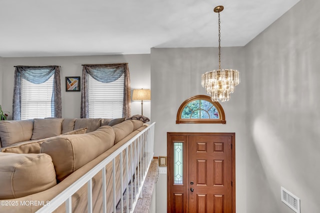 5 Partree Rd, Jackson, NJ 08527 - foyer entrance featuring a chandelier