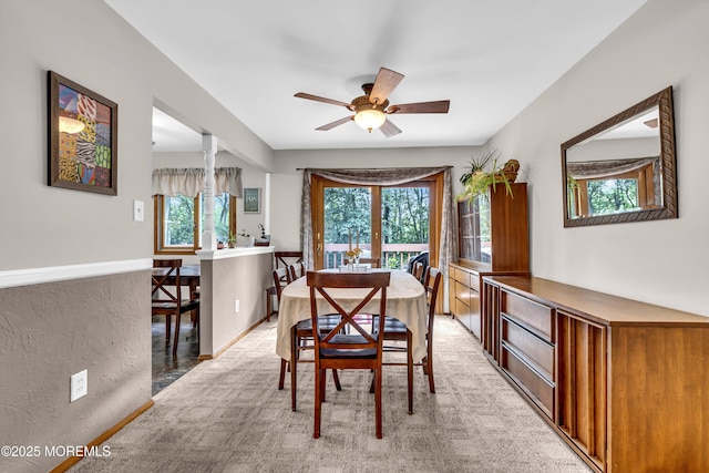 5 Partree Rd, Jackson, NJ 08527 - dining space featuring plenty of natural light and ceiling fan