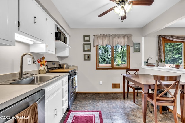 5 Partree Rd, Jackson, NJ 08527 - kitchen with appliances with stainless steel finishes, healthy amount of natural light, light countertops, and white cabinets
