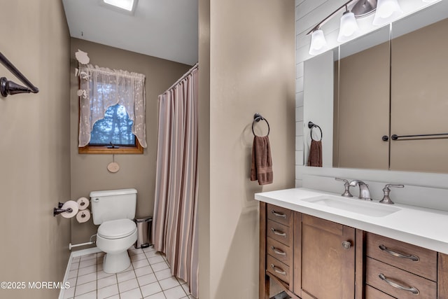 5 Partree Rd, Jackson, NJ 08527 - bathroom with vanity, tile patterned floors, and a shower with curtain