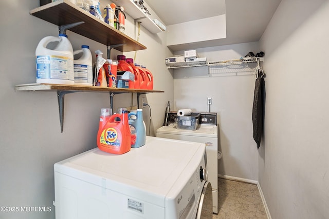 28 Dortmunder Dr, Manalapan, NJ 07726 - washroom featuring washer and clothes dryer and baseboards