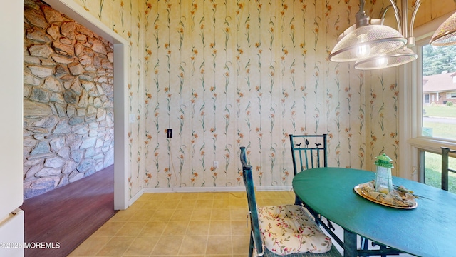2 Patty Dr, Wrightstown, NJ 08562 - dining space with wallpapered walls and plenty of natural light