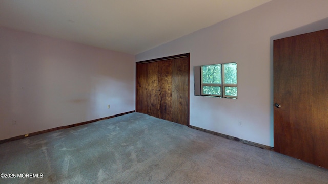 2 Patty Dr, Wrightstown, NJ 08562 - unfurnished bedroom featuring vaulted ceiling, carpet floors, and a closet