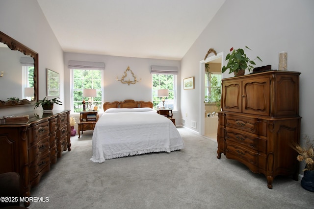 2 Dowing Ln, Jackson, NJ 08527 - bedroom featuring light carpet, lofted ceiling, and multiple windows