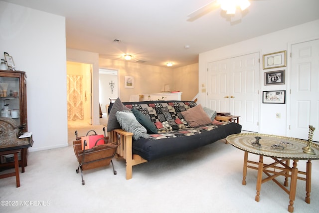 2 Dowing Ln, Jackson, NJ 08527 - carpeted living area featuring a ceiling fan and baseboards