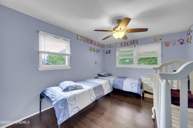 23 Montana Dr, Jackson, NJ 08527 - bedroom featuring multiple windows, wood finished floors, and ceiling fan