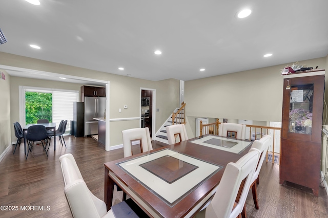23 Montana Dr, Jackson, NJ 08527 - dining space with recessed lighting and dark wood-style floors