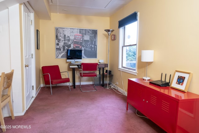 28 Florence Ave, Leonardo, NJ 07737 - carpeted office featuring attic access and baseboards