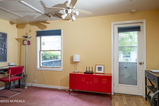 28 Florence Ave, Leonardo, NJ 07737 - office with ceiling fan and baseboards
