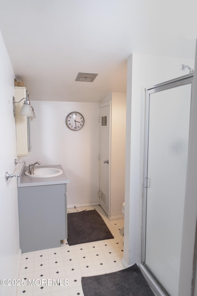 28 Florence Ave, Leonardo, NJ 07737 - full bath with vanity, a stall shower, and tile patterned floors