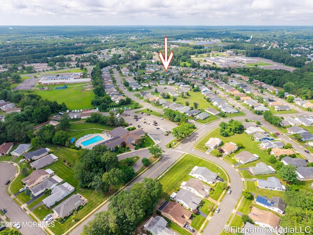13 Everest Dr N, Brick, NJ 08724 - aerial overview of property's location featuring nearby suburban area and a pool