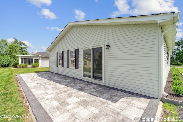 13 Everest Dr N, Brick, NJ 08724 - rear view of property with a patio and a lawn
