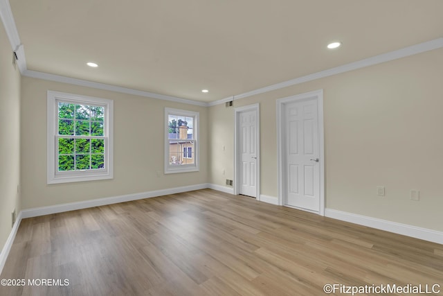 13 Everest Dr N, Brick, NJ 08724 - unfurnished bedroom with crown molding, light wood finished floors, and recessed lighting