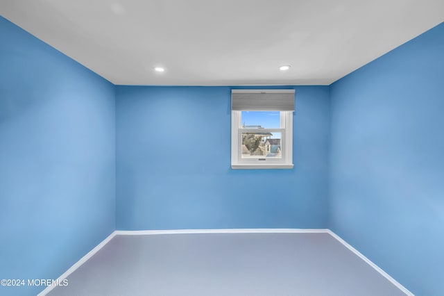 139 N St, Seaside Park, NJ 08752 - spare room featuring baseboards and recessed lighting