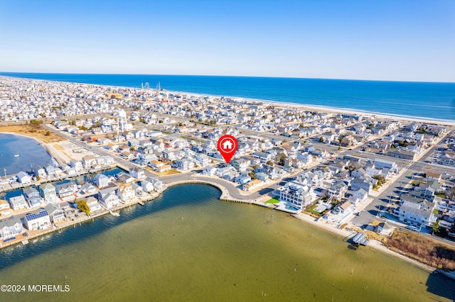 139 N St, Seaside Park, NJ 08752 - aerial view of property's location featuring a large body of water and nearby suburban area