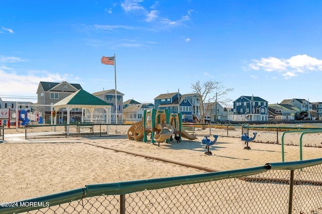 139 N St, Seaside Park, NJ 08752 - community playground featuring a gazebo and a residential view