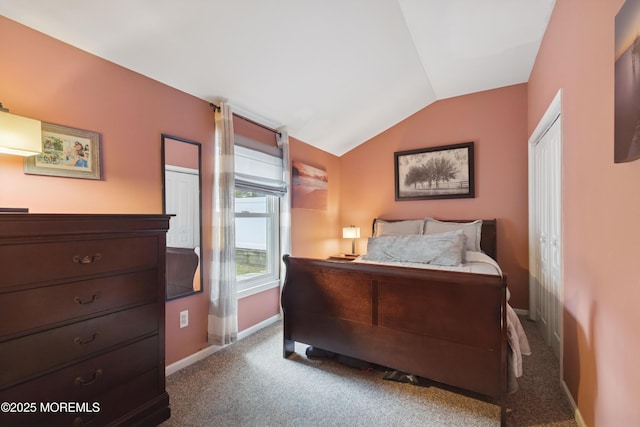 2015 Whitcomb Rd, Forked River, NJ 08731 - bedroom with lofted ceiling and carpet