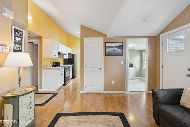 2015 Whitcomb Rd, Forked River, NJ 08731 - foyer entrance with vaulted ceiling and light wood-style floors