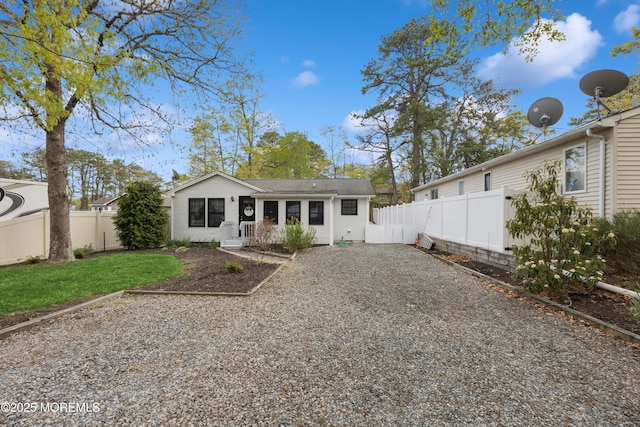 2015 Whitcomb Rd, Forked River, NJ 08731 - view of front of property with gravel driveway