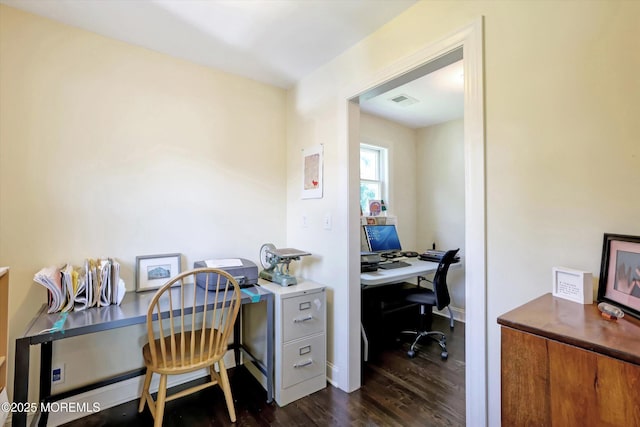 708 Lyman Ave, Brielle, NJ 08730 - office area with dark wood-style floors and baseboards