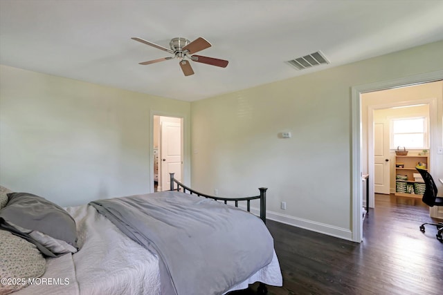 708 Lyman Ave, Brielle, NJ 08730 - bedroom with dark wood-type flooring and a ceiling fan
