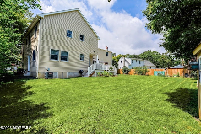 708 Lyman Ave, Brielle, NJ 08730 - back of property with a wooden deck
