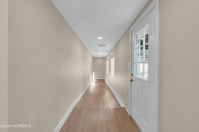 222 Bartley Rd, Jackson, NJ 08527 - corridor featuring light wood-style floors and recessed lighting