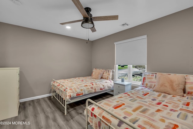 222 Bartley Rd, Jackson, NJ 08527 - bedroom featuring wood finished floors, recessed lighting, and a ceiling fan