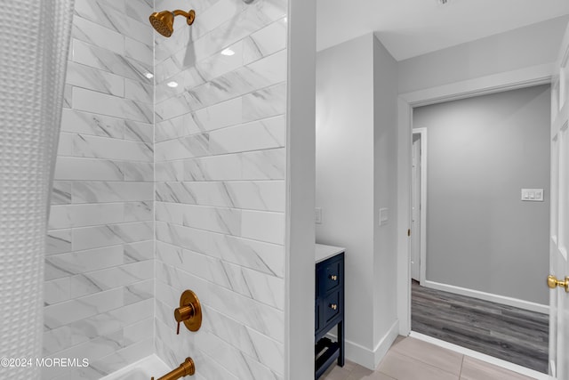 222 Bartley Rd, Jackson, NJ 08527 - full bath with shower / bath combo, tile patterned floors, and vanity
