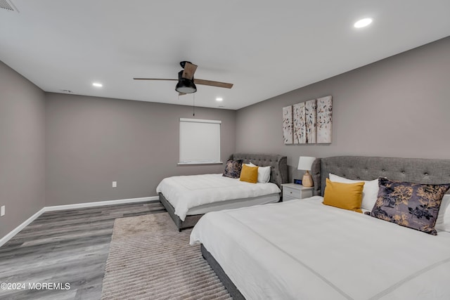 222 Bartley Rd, Jackson, NJ 08527 - bedroom featuring wood finished floors, recessed lighting, and ceiling fan