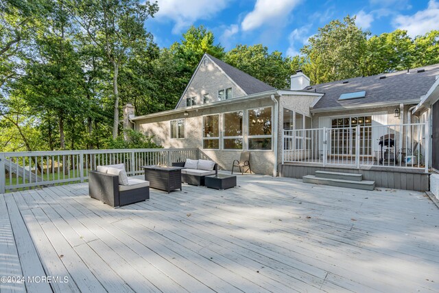 222 Bartley Rd, Jackson, NJ 08527 - deck with an outdoor hangout area