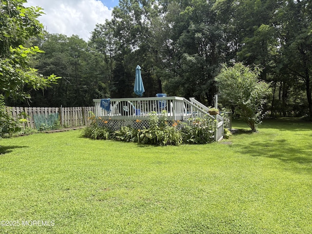 181 E Pleasant Grove Rd, Jackson, NJ 08527 - view of yard featuring a deck