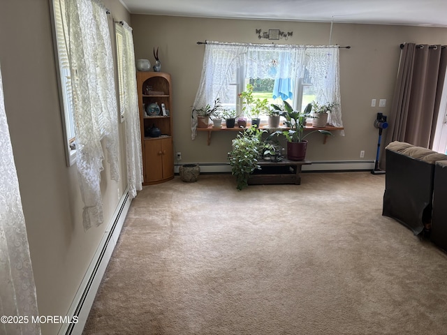 181 E Pleasant Grove Rd, Jackson, NJ 08527 - sitting room featuring carpet floors and baseboard heating