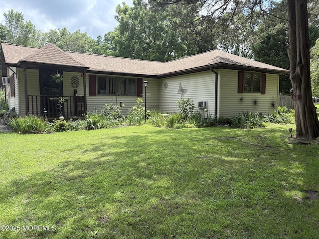 181 E Pleasant Grove Rd, Jackson, NJ 08527 - view of front of property with roof with shingles, a front lawn, and a porch
