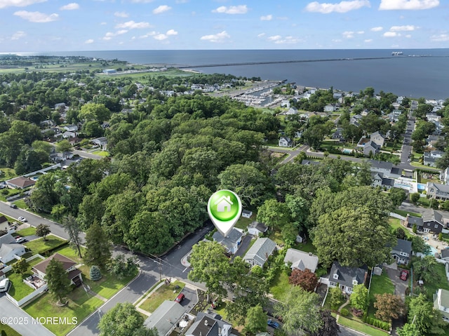 49 Highland Ave, Leonardo, NJ 07737 - aerial view of property and surrounding area featuring a nearby body of water and nearby suburban area