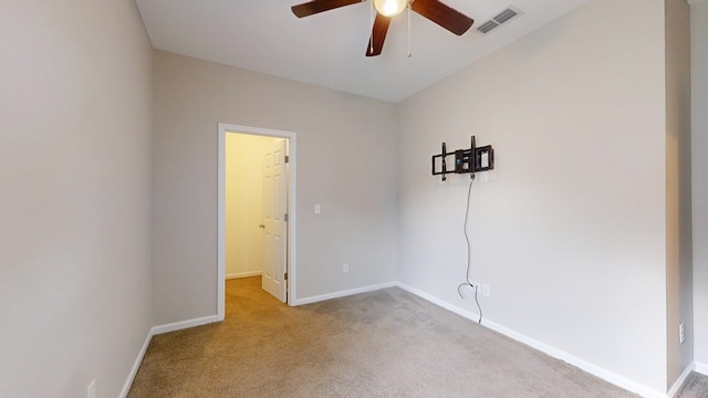 314 Grove Pointe Dr, Thomasville, GA 31792 - carpeted spare room featuring a ceiling fan and baseboards